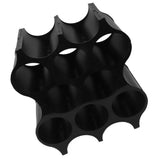 4Pcs Black Red Wine Bottle Rack Holder Simple Looking Decorative Wine Bottle Rack Organizer for Pantry Cabinet