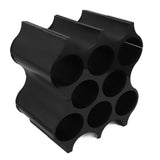 4Pcs Black Red Wine Bottle Rack Holder Simple Looking Decorative Wine Bottle Rack Organizer for Pantry Cabinet