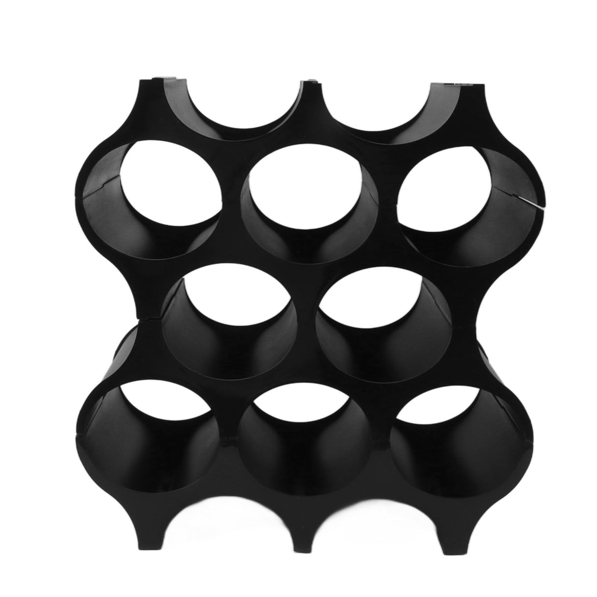 4Pcs Black Red Wine Bottle Rack Holder Simple Looking Decorative Wine Bottle Rack Organizer for Pantry Cabinet