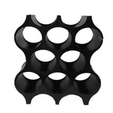 4Pcs Black Red Wine Bottle Rack Holder Simple Looking Decorative Wine Bottle Rack Organizer for Pantry Cabinet - Extra Image