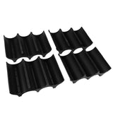 4Pcs Black Red Wine Bottle Rack Holder Simple Looking Decorative Wine Bottle Rack Organizer for Pantry Cabinet