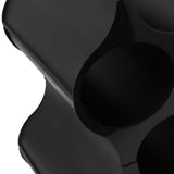 4Pcs Black Red Wine Bottle Rack Holder Simple Looking Decorative Wine Bottle Rack Organizer for Pantry Cabinet