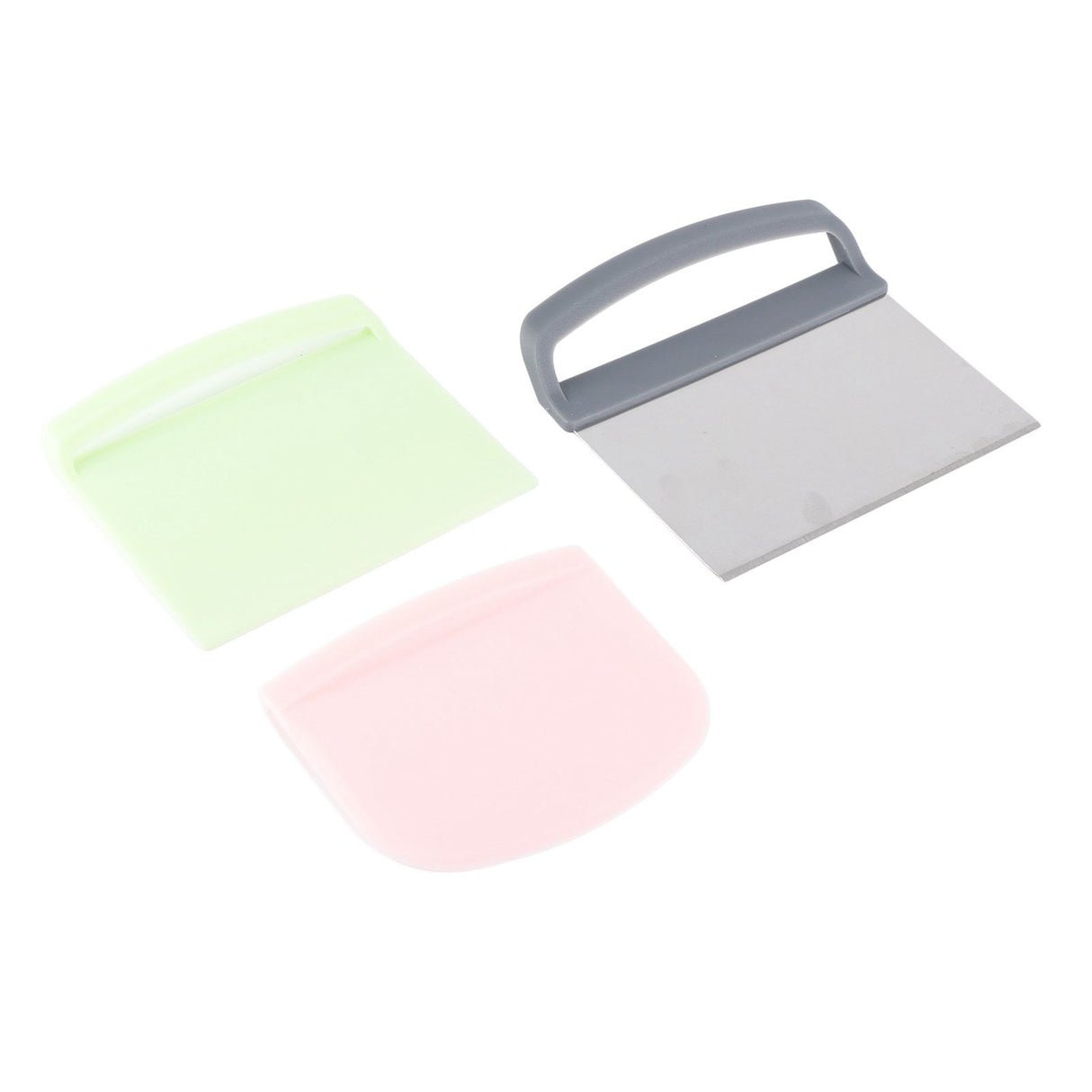 3pcs Dough Scraper Multipurpose Food Grade Safe Dough Cutter for Dough Cake Bread