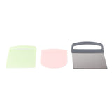 3pcs Dough Scraper Multipurpose Food Grade Safe Dough Cutter for Dough Cake Bread - Side View