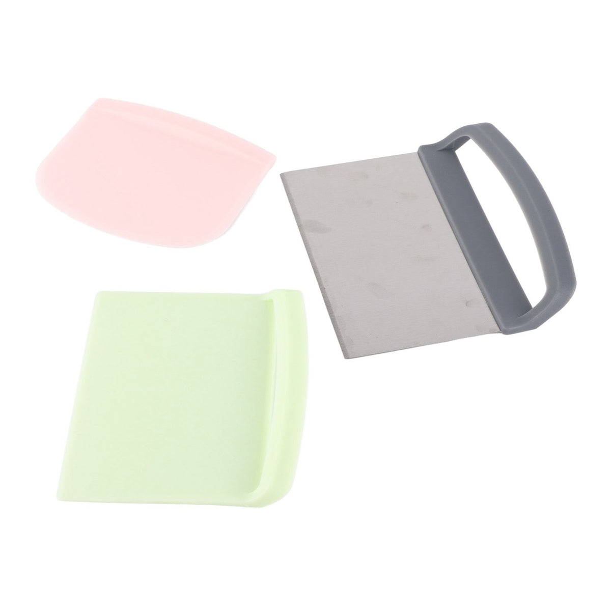 3pcs Dough Scraper Multipurpose Food Grade Safe Dough Cutter for Dough Cake Bread