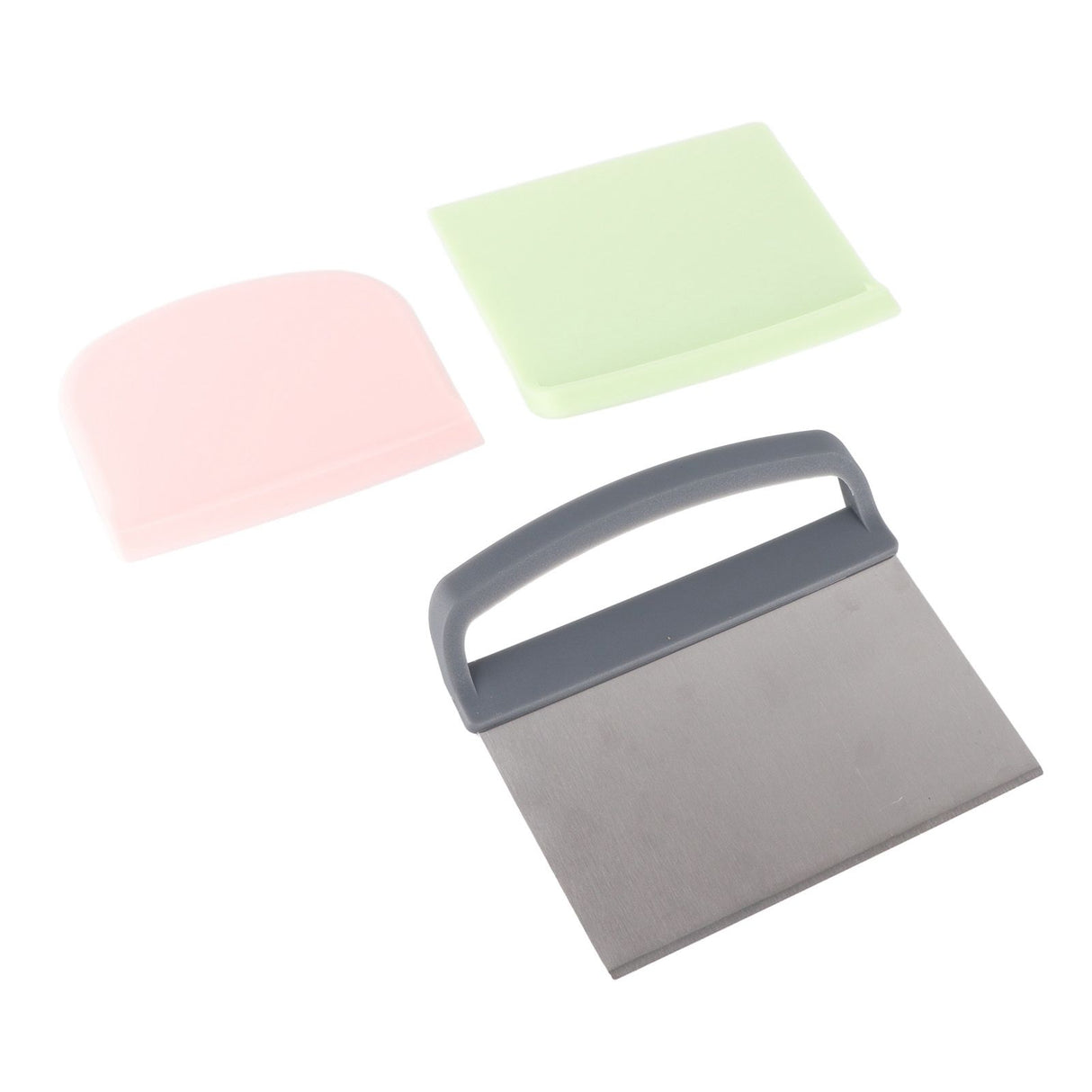 3pcs Dough Scraper Multipurpose Food Grade Safe Dough Cutter for Dough Cake Bread