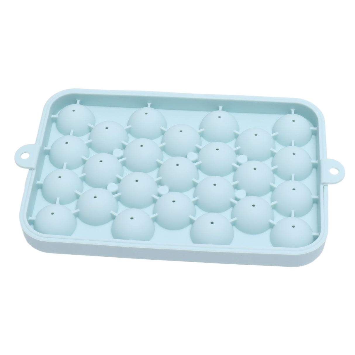 25 Grid Ice Cube Tray Easy Release Silicone Ice Ball Maker Mold Mini Round Ice Sphere Tray with Lid Blue