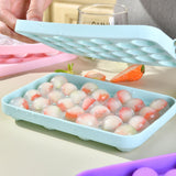 25 Grid Ice Cube Tray Easy Release Silicone Ice Ball Maker Mold Mini Round Ice Sphere Tray with Lid Blue - Extra Image
