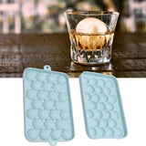 25 Grid Ice Cube Tray Easy Release Silicone Ice Ball Maker Mold Mini Round Ice Sphere Tray with Lid Blue - Extra Image