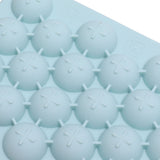 25 Grid Ice Cube Tray Easy Release Silicone Ice Ball Maker Mold Mini Round Ice Sphere Tray with Lid Blue