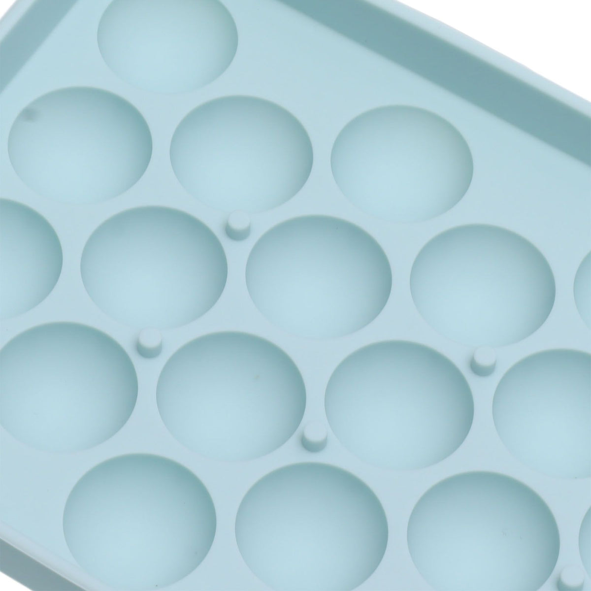 25 Grid Ice Cube Tray Easy Release Silicone Ice Ball Maker Mold Mini Round Ice Sphere Tray with Lid Blue