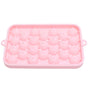 25 Grid Ice Cube Tray Easy Release Silicone Ice Ball Maker Mold Mini Round Ice Sphere Tray with Lid Pink