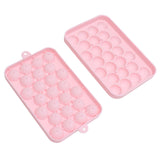 25 Grid Ice Cube Tray Easy Release Silicone Ice Ball Maker Mold Mini Round Ice Sphere Tray with Lid Pink - Extra Image