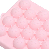 25 Grid Ice Cube Tray Easy Release Silicone Ice Ball Maker Mold Mini Round Ice Sphere Tray with Lid Pink - Extra Image