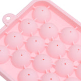 25 Grid Ice Cube Tray Easy Release Silicone Ice Ball Maker Mold Mini Round Ice Sphere Tray with Lid Pink - Extra Image