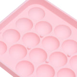 25 Grid Ice Cube Tray Easy Release Silicone Ice Ball Maker Mold Mini Round Ice Sphere Tray with Lid Pink - Extra Image