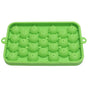 25 Grid Ice Cube Tray Easy Release Silicone Ice Ball Maker Mold Mini Round Ice Sphere Tray with Lid Green