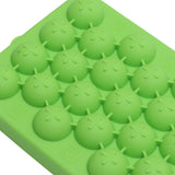 25 Grid Ice Cube Tray Easy Release Silicone Ice Ball Maker Mold Mini Round Ice Sphere Tray with Lid Green - Extra Image