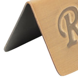 Reservation Sign Antique Bronze Stainless Steel English Reserved Seat Sign Notice Board