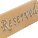 Reservation Sign Antique Bronze Stainless Steel English Reserved Seat Sign Notice Board