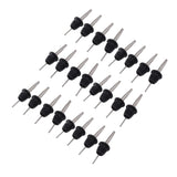 24pcs Stainless Steel Bottle Pourers with Black Plastic Cover Conical Design Rust Protection Liquor Pour Spout for Bar