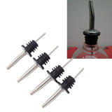 24pcs Stainless Steel Bottle Pourers with Black Plastic Cover Conical Design Rust Protection Liquor Pour Spout for Bar - Extra Image