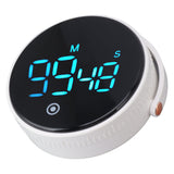 Digital Kitchen Timer Magnetic Large LED Display Countdown Timer for Cooking Classroom Fitness White - Low Angle