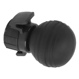 Soda Bottle Lid Silicone Leak Proof Carbonated Drink Air Pump Lid Fizz Keeper Pump Cap Saver Stopper Lids Black - Front View