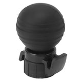Soda Bottle Lid Silicone Leak Proof Carbonated Drink Air Pump Lid Fizz Keeper Pump Cap Saver Stopper Lids Black - Top-Down View