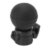 Soda Bottle Lid Silicone Leak Proof Carbonated Drink Air Pump Lid Fizz Keeper Pump Cap Saver Stopper Lids Black - Rear View