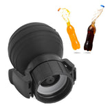 Soda Bottle Lid Silicone Leak Proof Carbonated Drink Air Pump Lid Fizz Keeper Pump Cap Saver Stopper Lids Black - Extra Image
