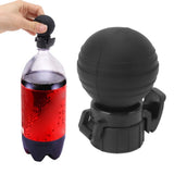 Soda Bottle Lid Silicone Leak Proof Carbonated Drink Air Pump Lid Fizz Keeper Pump Cap Saver Stopper Lids Black - Extra Image