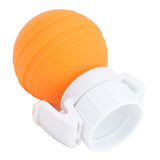 Soda Bottle Lid Silicone Leak Proof Carbonated Drink Air Pump Lid Fizz Keeper Pump Cap Saver Stopper Lids Orange - Side View
