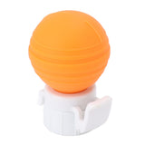 Soda Bottle Lid Silicone Leak Proof Carbonated Drink Air Pump Lid Fizz Keeper Pump Cap Saver Stopper Lids Orange - Close-Up Angle