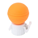 Soda Bottle Lid Silicone Leak Proof Carbonated Drink Air Pump Lid Fizz Keeper Pump Cap Saver Stopper Lids Orange - Low Angle