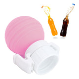 Soda Bottle Lid Silicone Leak Proof Carbonated Drink Air Pump Lid Fizz Keeper Pump Cap Saver Stopper Lids Pink - Extra Image