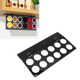 Wall Mounted Coffee Pod Holder Space Saving Under Counter Cabinet Coffee Pod Holder Black - Extra Image