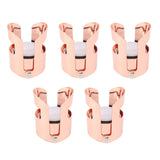 5Pcs Champagne Bottle Stopper Stainless Steel Champagne Sealer Plug Reusable Wine Saver for Wine Bottles Sparkling Bottles Rose Gold