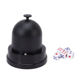 Automatic Dice Roller Cup Battery Powered Pub Bar Party Game Play with 5 Dices for Party Gathering - 45-Degree Angle