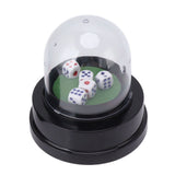 Automatic Dice Roller Cup Battery Powered Pub Bar Party Game Play with 5 Dices for Party Gathering