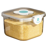 Rice Container Airtight Grain Food Storage Box Transparent with Cover for Home Kitchen Transparent 5kg / 11.02lb