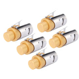 5 Packs Golden Champagne Stopper Stainless Steel Resuable Bottle Sealer Champagne Saver Plug