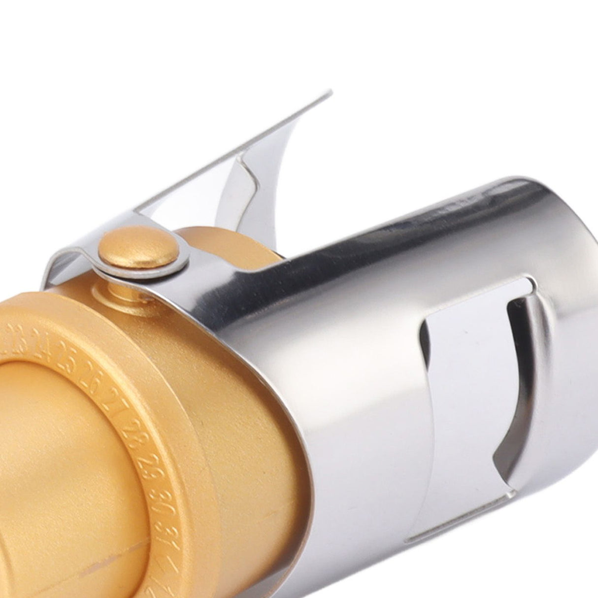 5 Packs Golden Champagne Stopper Stainless Steel Resuable Bottle Sealer Champagne Saver Plug