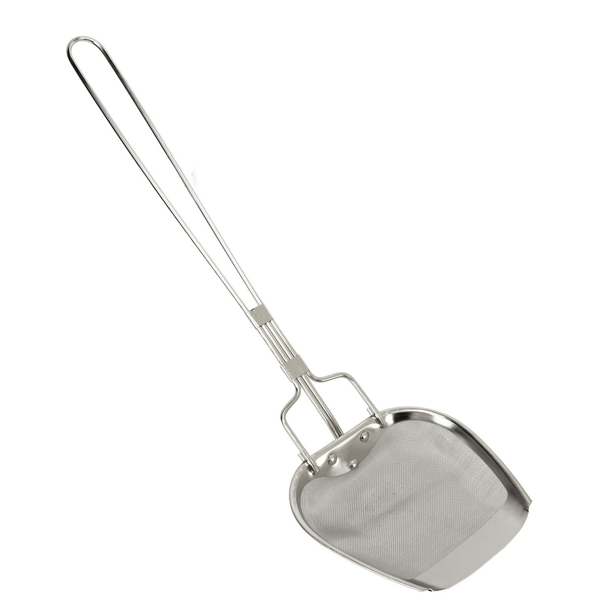 Fine Mesh Strainer 0.02in 304 Stainless Steel Firm Stable Handle Smoothing Skimmer Spoon for Kitchen Cooking