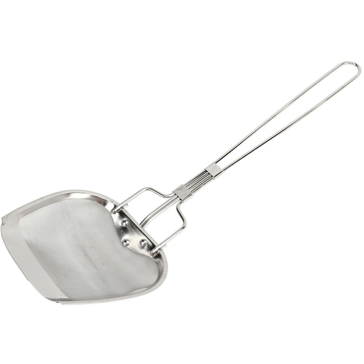 Fine Mesh Strainer 0.02in 304 Stainless Steel Firm Stable Handle Smoothing Skimmer Spoon for Kitchen Cooking