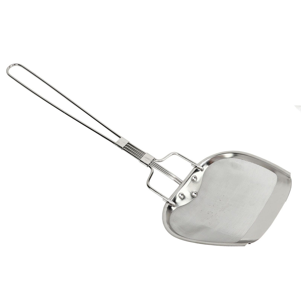 Fine Mesh Strainer 0.02in 304 Stainless Steel Firm Stable Handle Smoothing Skimmer Spoon for Kitchen Cooking