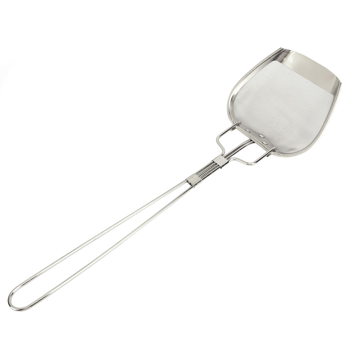 Fine Mesh Strainer 0.02in 304 Stainless Steel Firm Stable Handle Smoothing Skimmer Spoon for Kitchen Cooking