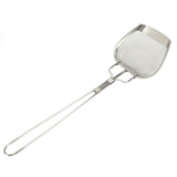 Fine Mesh Strainer 0.02in 304 Stainless Steel Firm Stable Handle Smoothing Skimmer Spoon for Kitchen Cooking