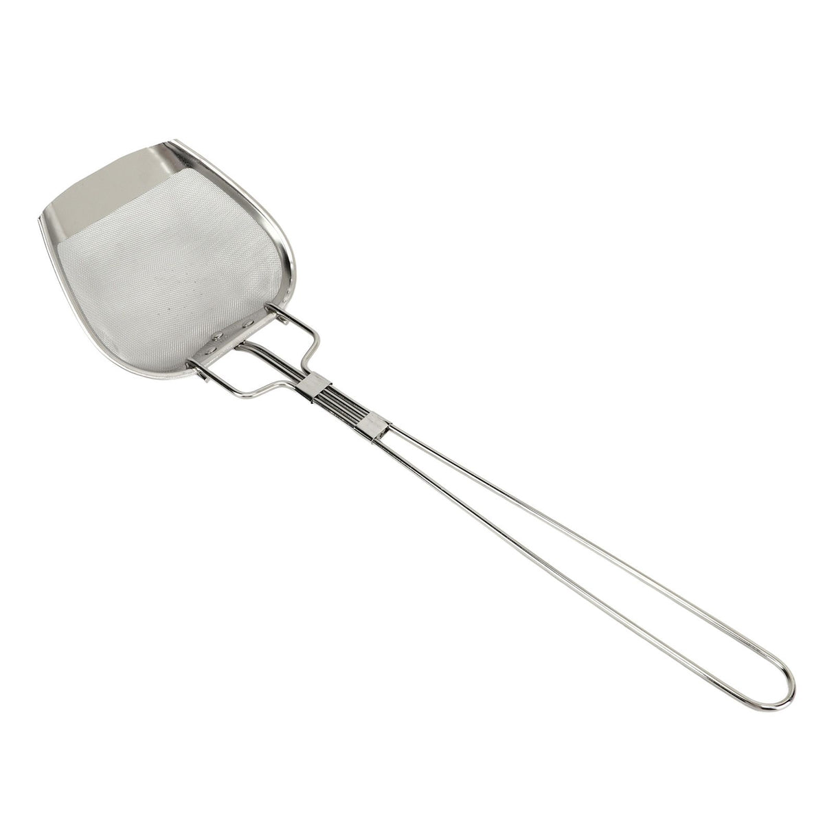 Fine Mesh Strainer 0.02in 304 Stainless Steel Firm Stable Handle Smoothing Skimmer Spoon for Kitchen Cooking