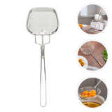 Fine Mesh Strainer 0.02in 304 Stainless Steel Firm Stable Handle Smoothing Skimmer Spoon for Kitchen Cooking